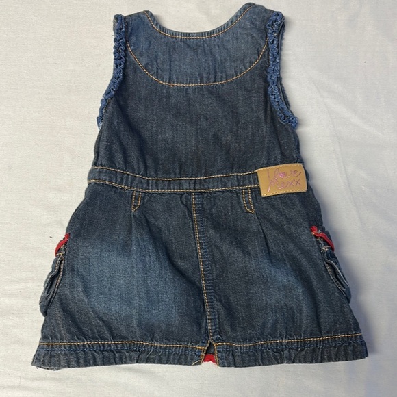 Mexx - LIKE NEW - Charming Denim dress with Red Accents - Picture 2 of 6